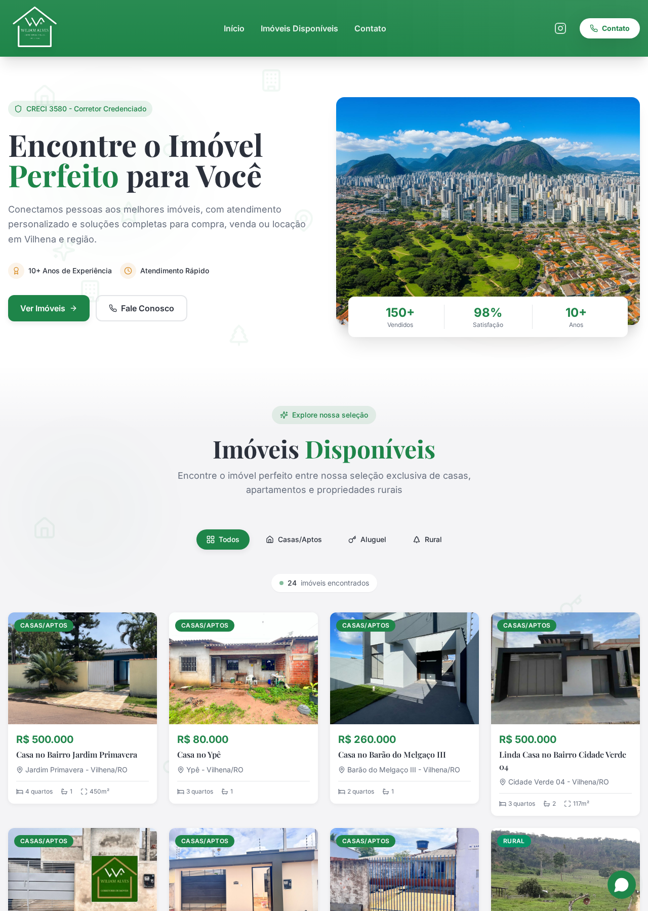 Wiliam Alves Corretor — Plataforma de imóveis em Porto Velho