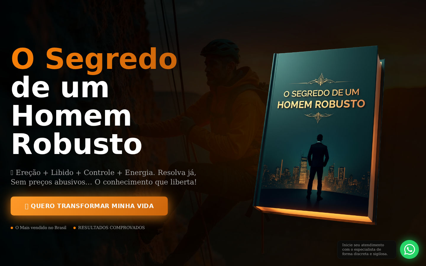 Original Robust — Landing page de eBook de desenvolvimento masculino